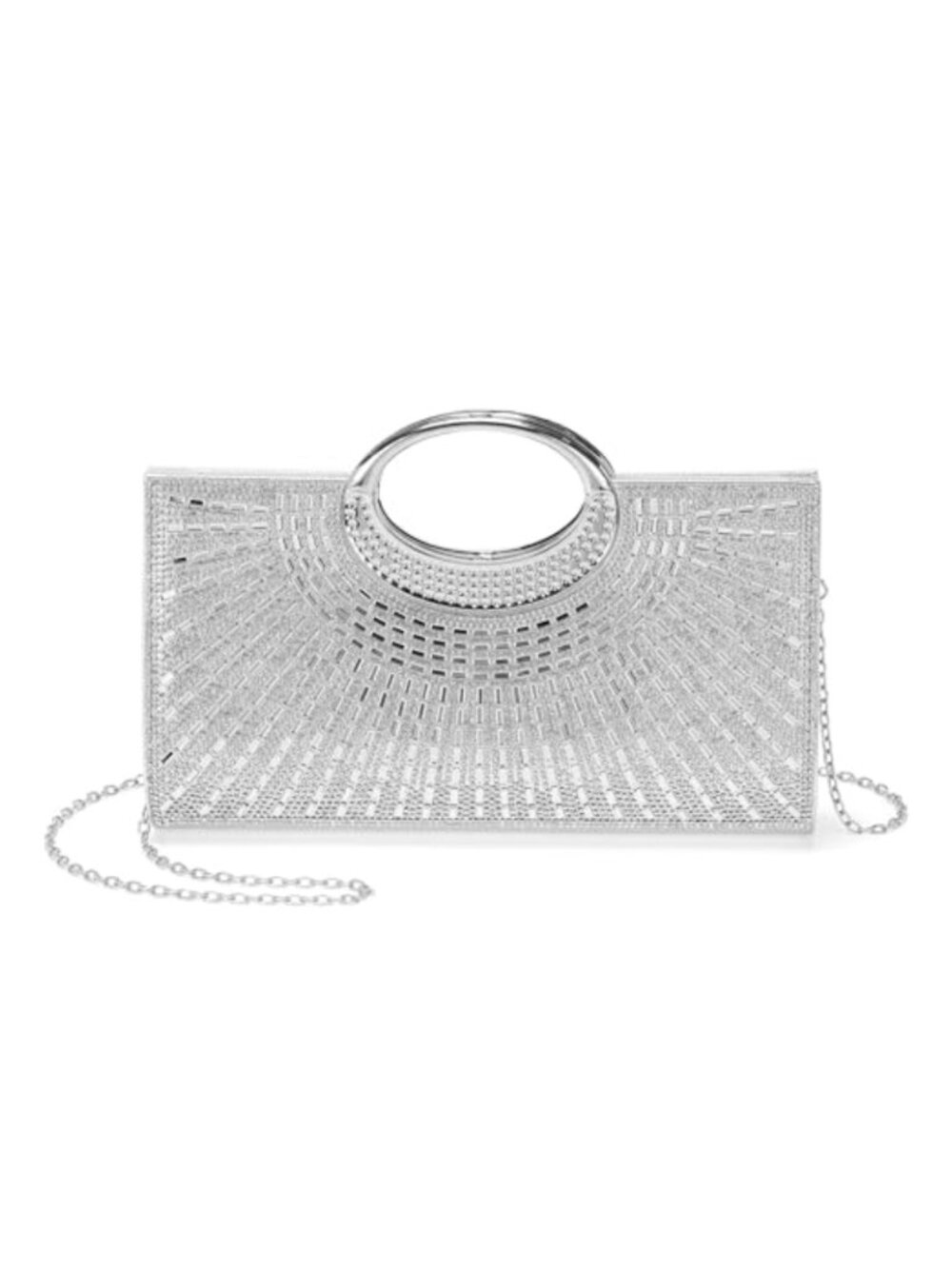 Rhinestone Evening Clutch Purses for Women Formal Handbag Shoulder Bag with